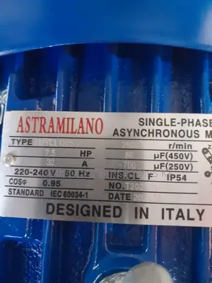 Astramillano 7.5hp Single Phase Motor