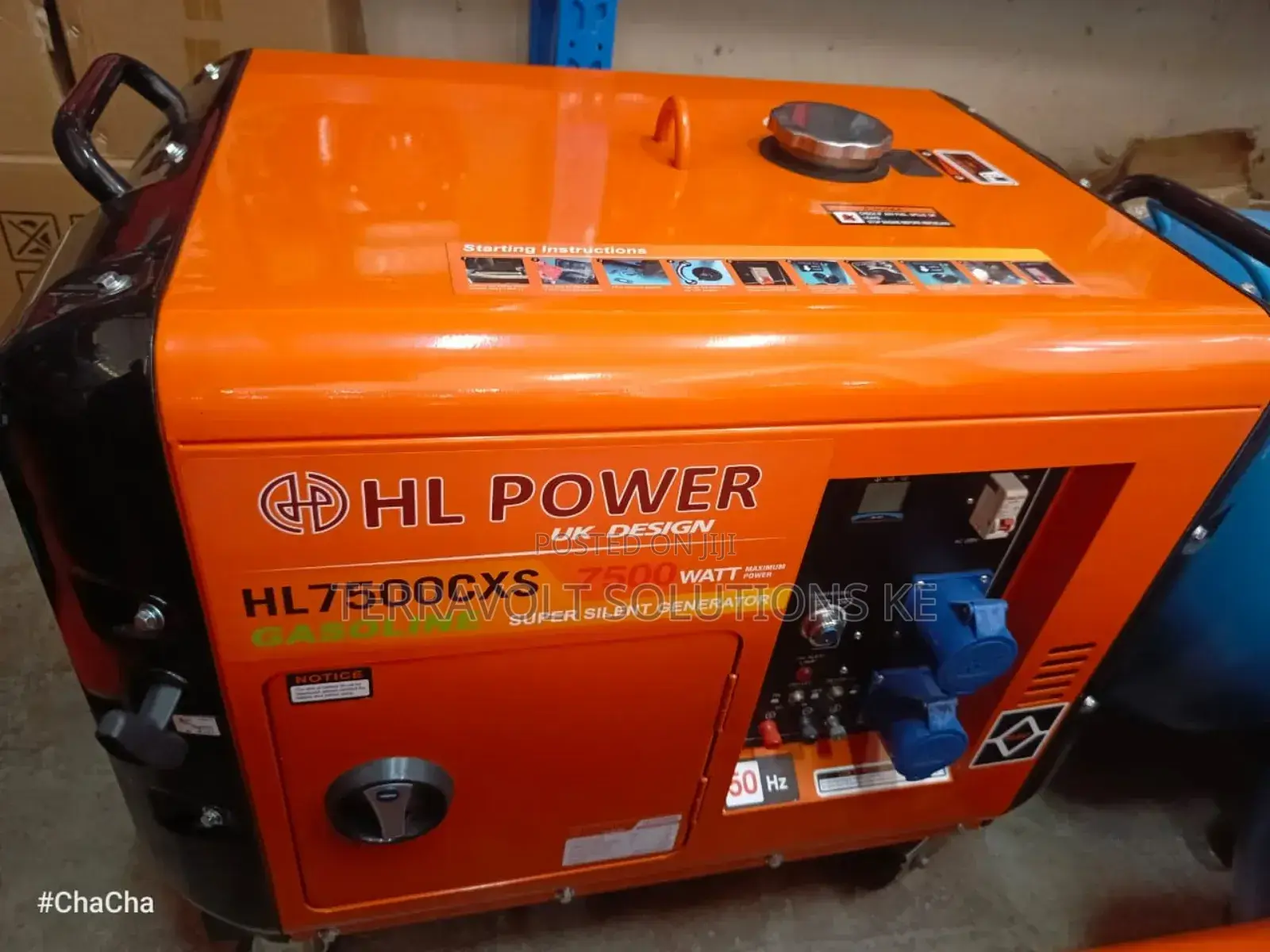 7.5kva Hl Power Petrol Silent Generator(Single Phase)