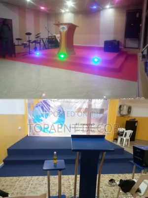 Red and Blue Pulpit Wall to Wall Church Carpets Supply and Fit