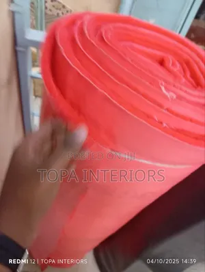 Red Vinyl Loop Spaghetti Antislip PVC Mats