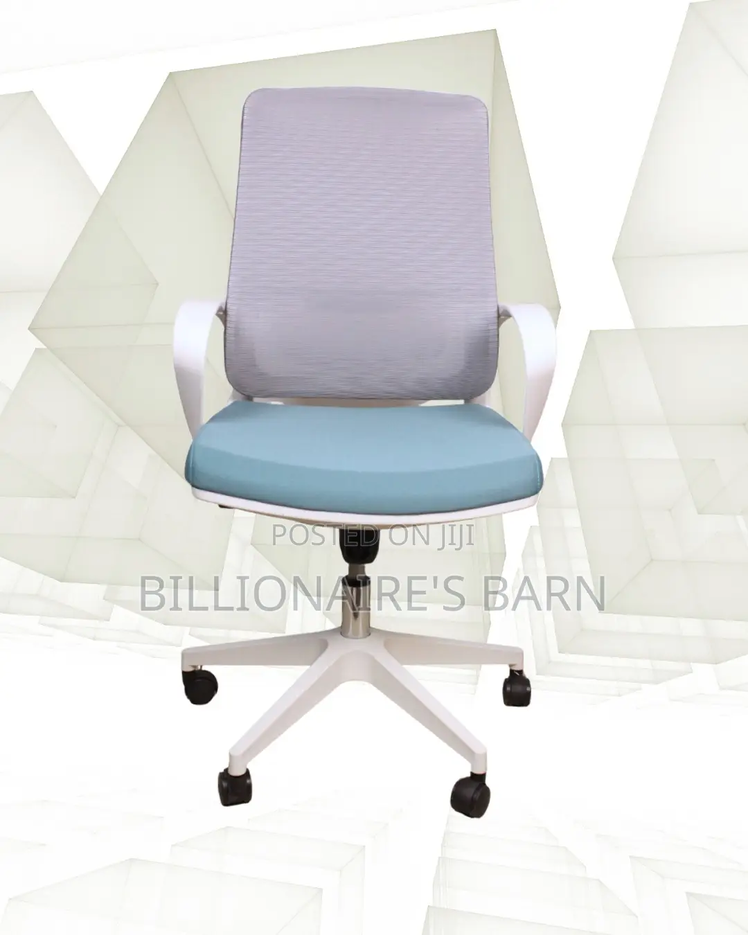 Imported White Ergonomic Mesh Office Chair | Lumbar Support