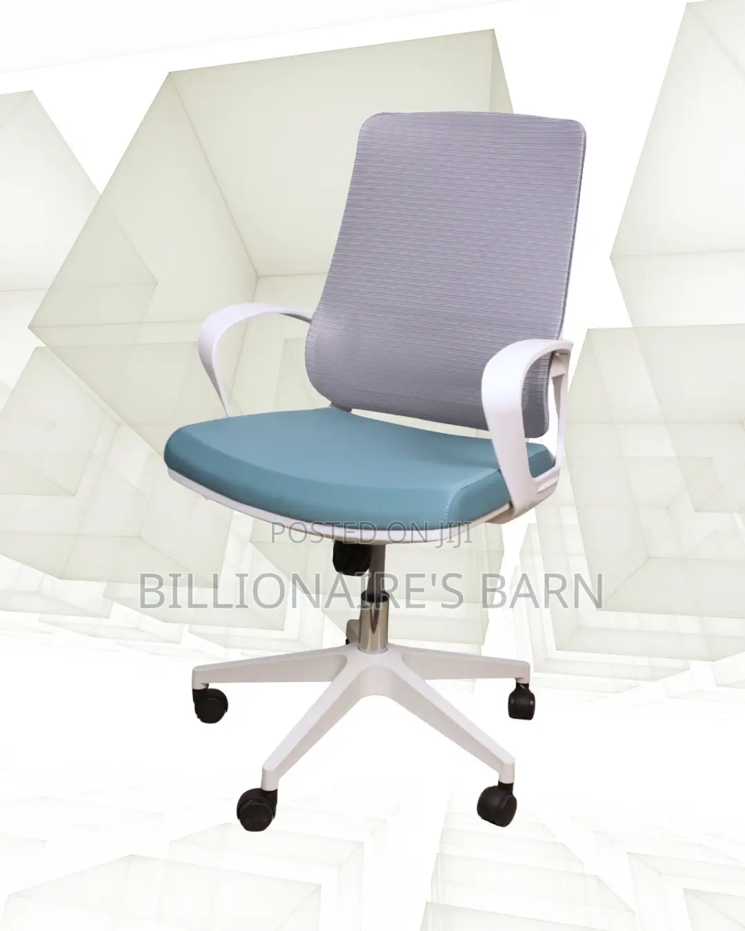 Imported White Ergonomic Mesh Office Chair | Lumbar Support