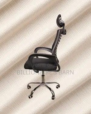 Pro-Grade Secretarial Mesh Chair — Relieves Lower Back Pressure