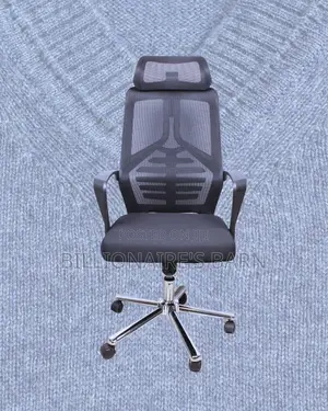 Quiet-Roll High Back Mesh Office Chair — Fits Compact Office Spaces