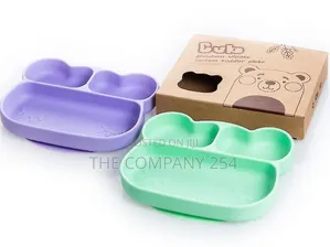 *Silicone Stickie Plate No Spill Snack Bowl Or Baby Feeding Training