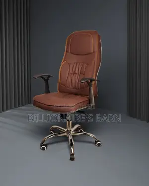 Premium Ergonomic Executive Leather Chair — Fits Compact Office Spaces