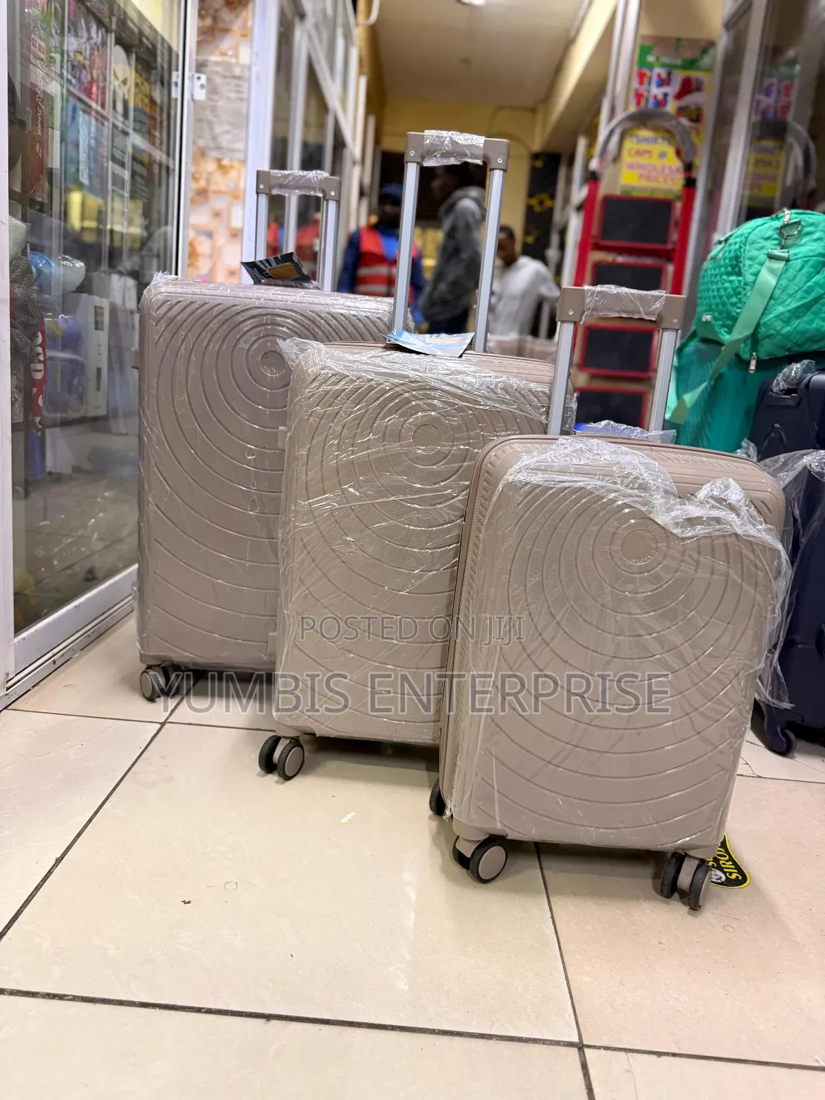 3 in 1 Rubber Unbreakable Suitcase Set