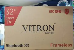 Vitron Htc3200s, 32" Smart Frameless Android Led Tv, With Bluetooth,