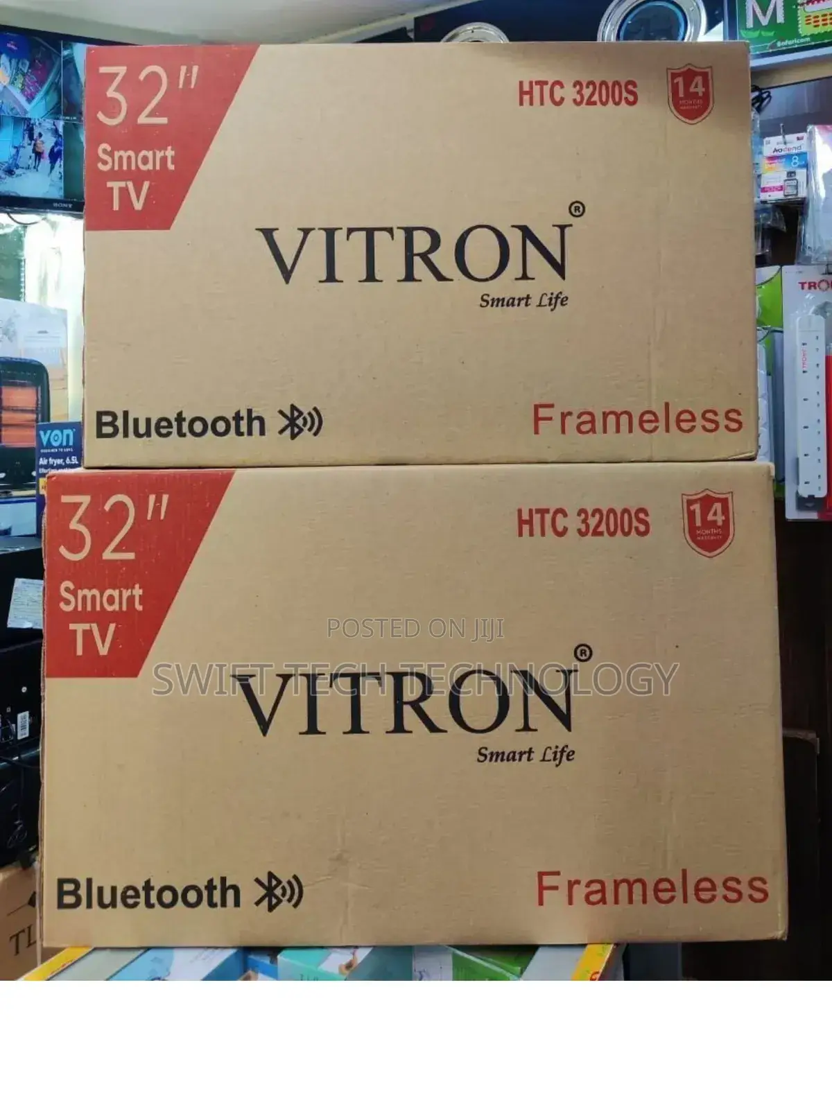 Vitron Htc3200s, 32" Smart Frameless Android Led Tv, With Bluetooth,