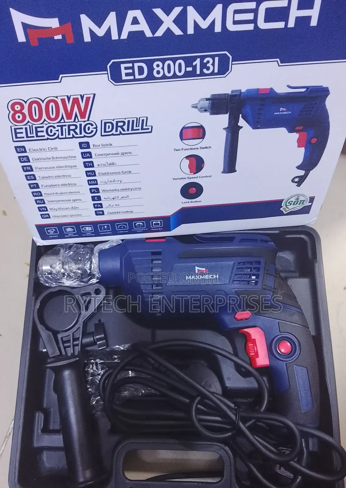 800w Maxmech Electric Drill