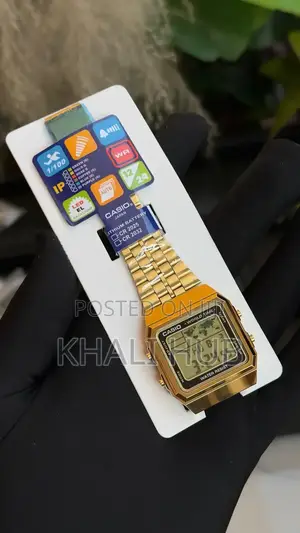 Casio Worldtime Golden Watch Casio Stainless Gold Worldtime Watch