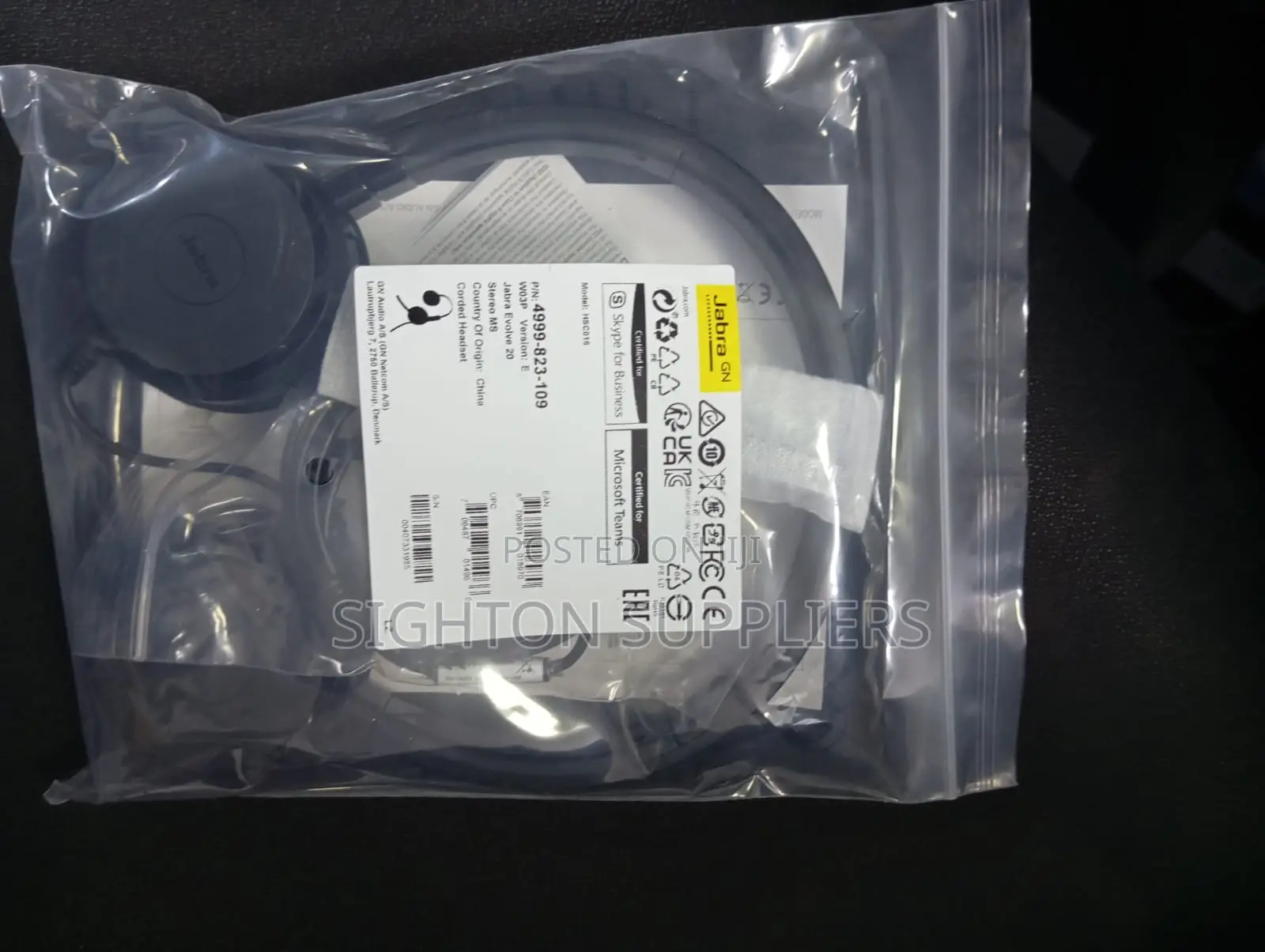 Jabra Evolve 20 Ms Stereo Headset