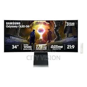 Samsung G85sd 34" Uwqhd Oled Curved Smart Gaming Monitor