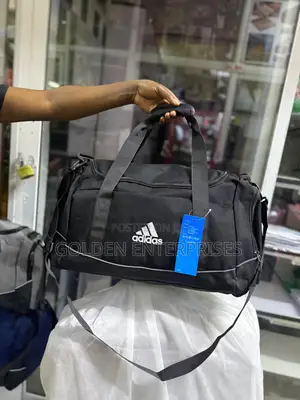 Black Adidas Gym/Travel Bag With Shoe Compartment