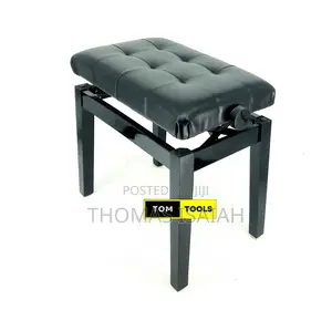 Piano Bench 4 Legged Height Adjustable Wooden Classical Pian