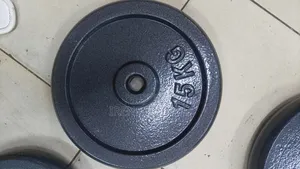 15kgs Weights Plates+ Assorted Barbells