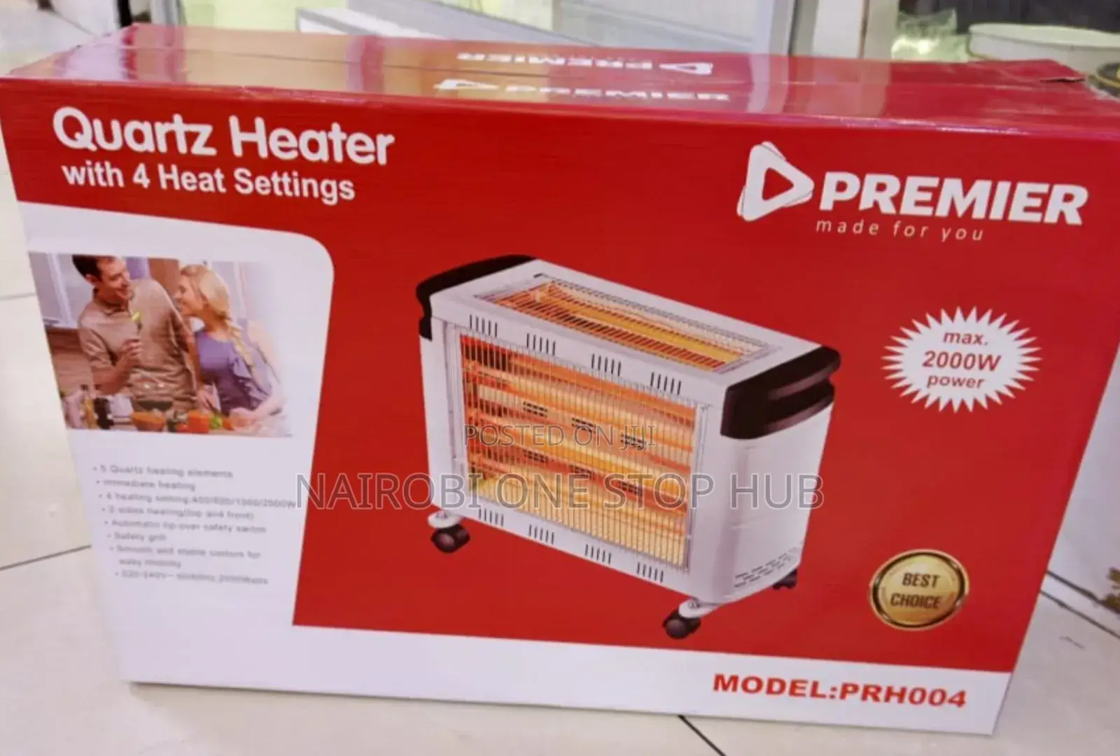 200w Portable Quartz Heater by Premier