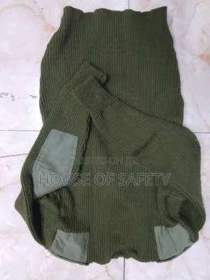 Reinforced Elbow Security Guard Green Sweaters