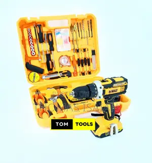 Dewalt 60pcs Tool Kit With Powerful 21v Cordless Drill