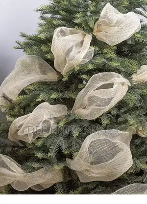 Christmas Ribbon Tree Decoration Mesh Tulle Roll Fabric