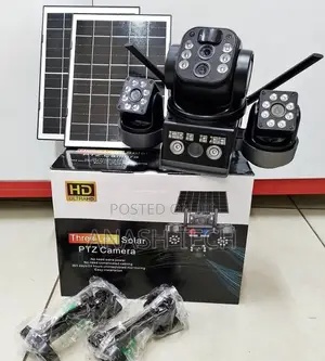 Intelligent Triple Lens Solar 4g V380 Solar PTZ 4g Camera 10x Zoom