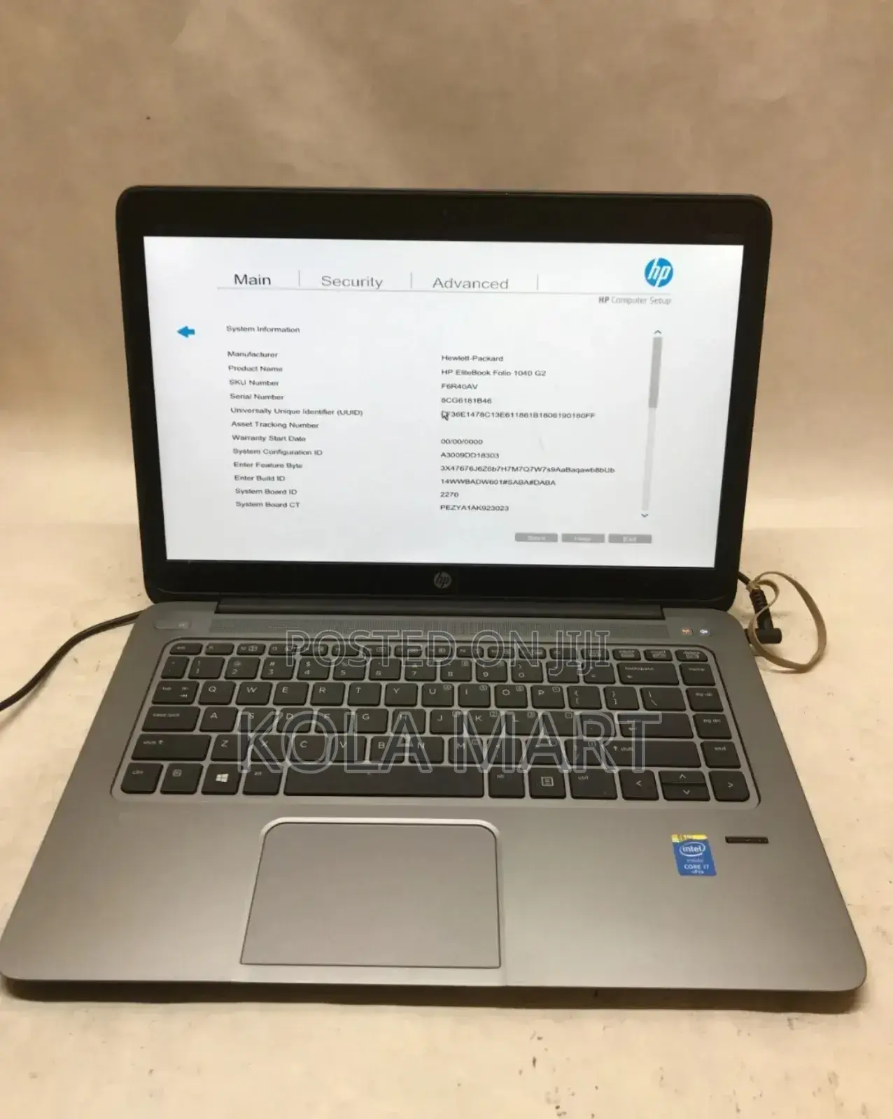 Laptop HP EliteBook Folio 1040 G2 8GB Intel Core I7 SSD 256GB