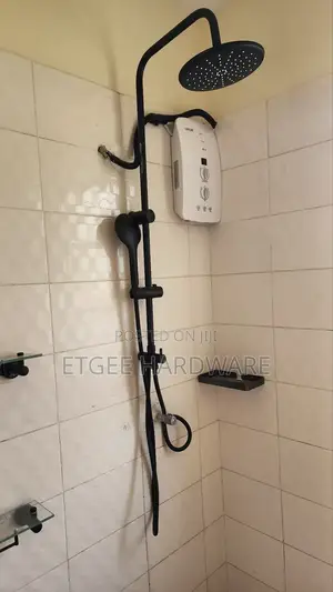 Shower Heater With Pump and Shower Riser Complete