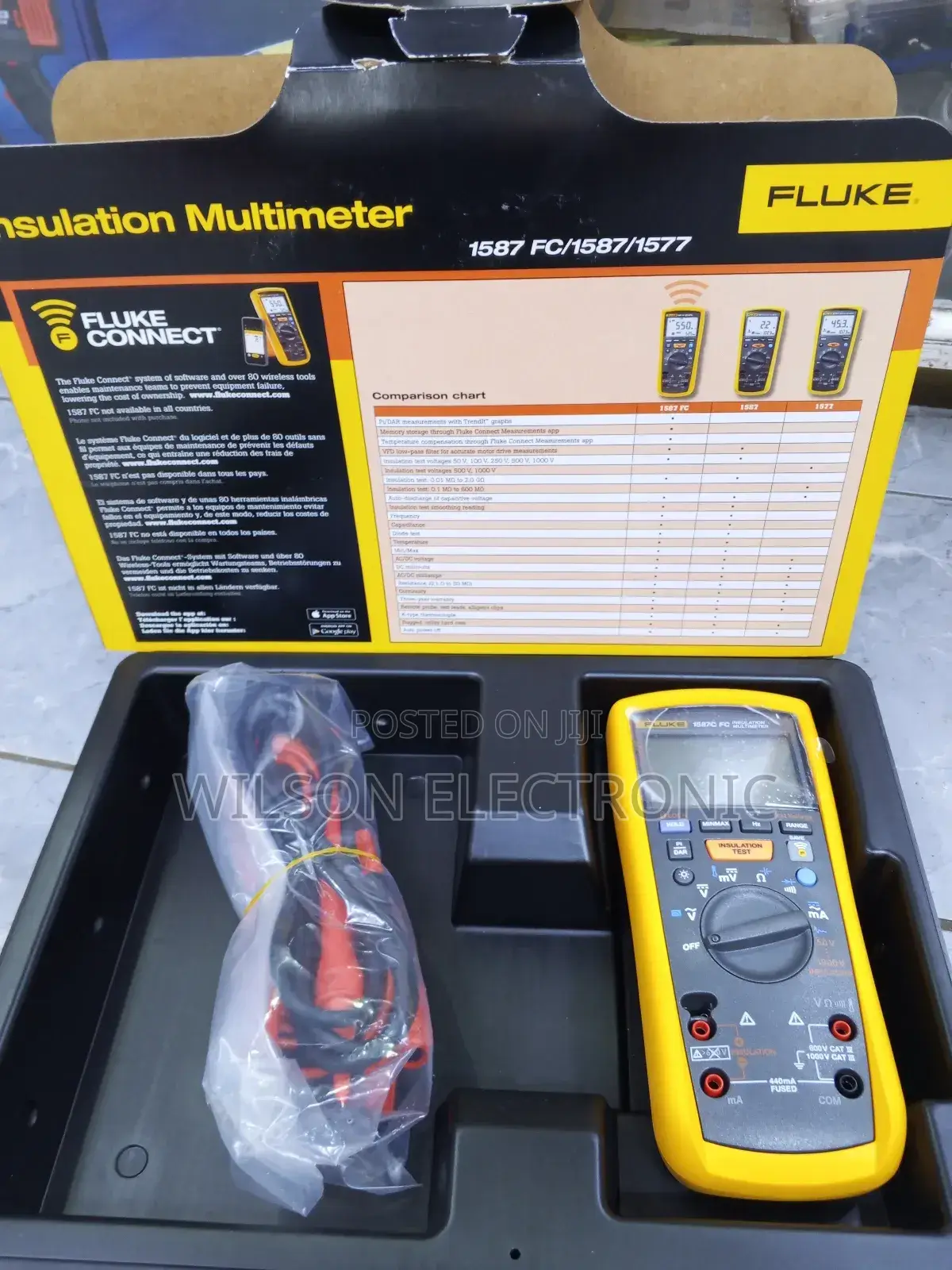 Insulation Resistant Fluke Multi-Meters. 1587fc