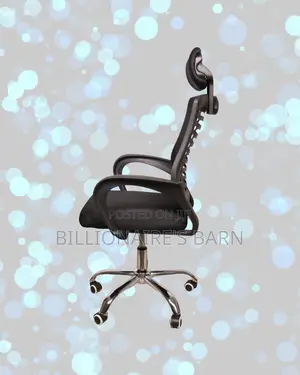 Quiet-Roll Secretarial Mesh Chair — Easy to Clean