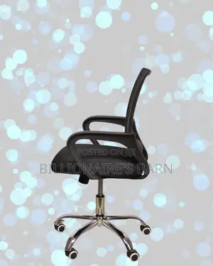 Secretarial Mesh Office Chair | Plush Swivel Base