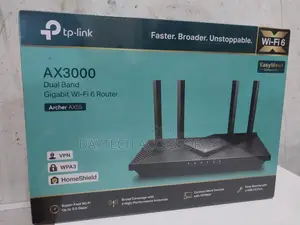 Tp-Link Archer Ax55 Ax3000 Dual Band Gigabit Wi-Fi 6 Router.