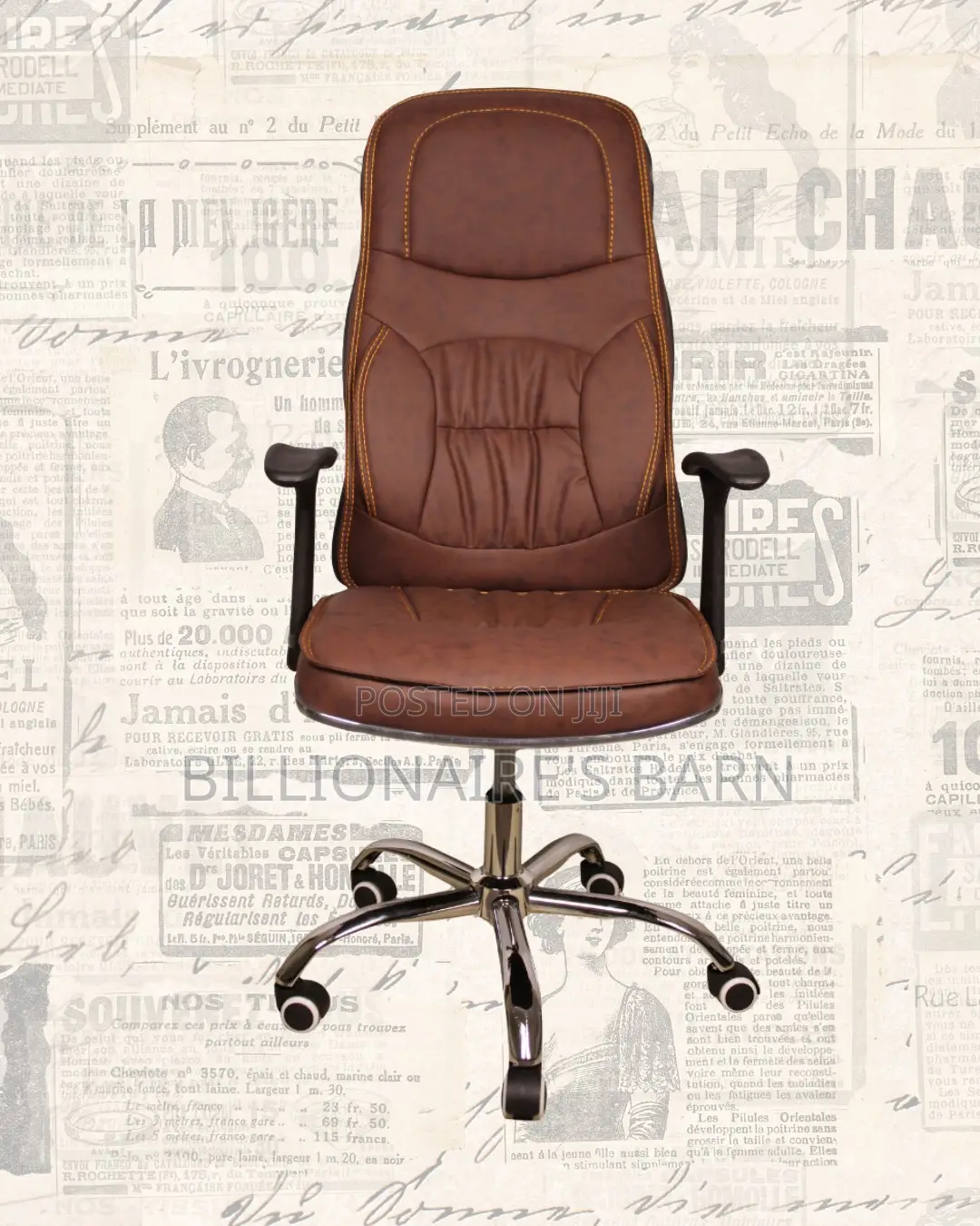 Pro-Grade Ergonomic Executive Leather Chair — Boosts Posture Focus