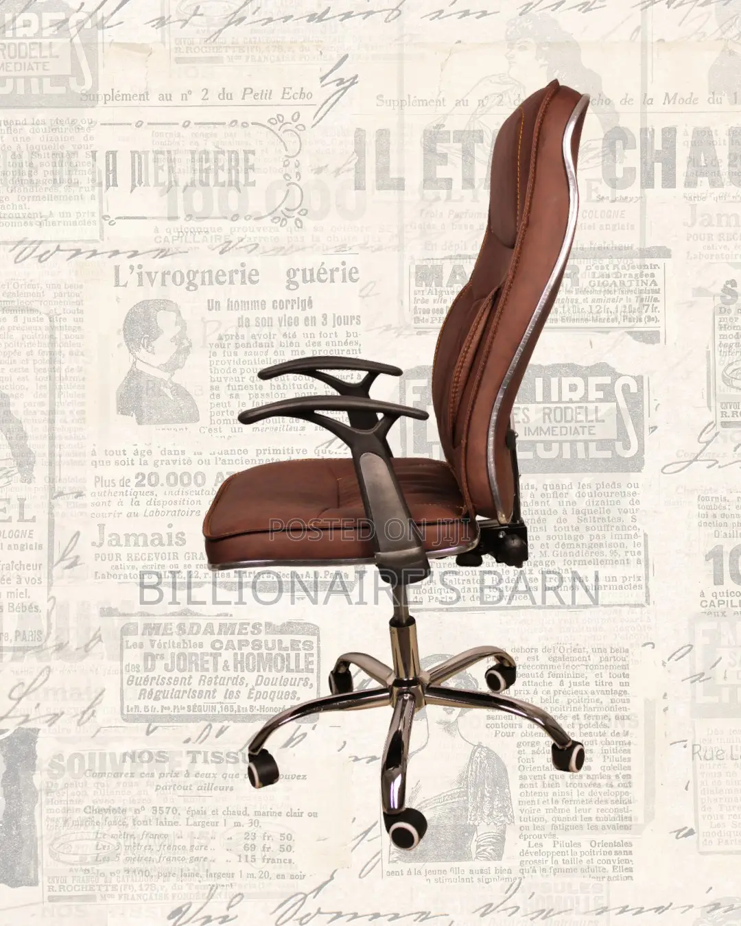 Pro-Grade Ergonomic Executive Leather Chair — Boosts Posture Focus