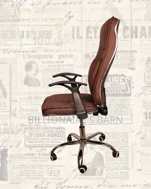 Pro-Grade Ergonomic Executive Leather Chair — Boosts Posture Focus