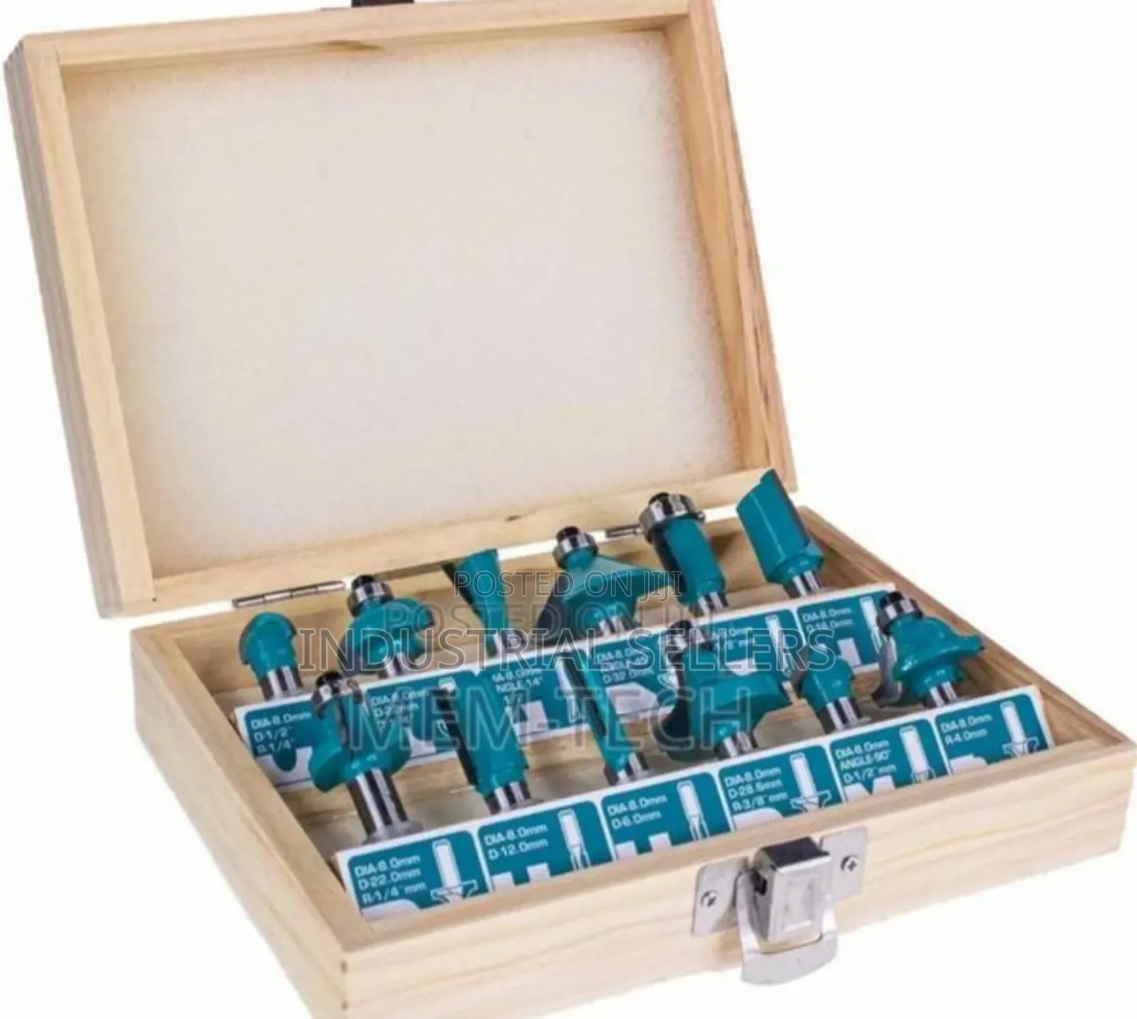 Total Router Bits 12pcs in Stock