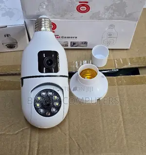 V380 Pro PTZ Rotating Dual Lens 1080p Full Hd Wifi Bulb Camera
