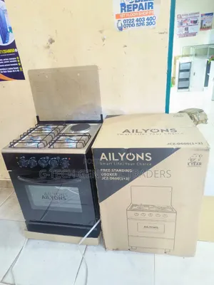 Ailyons 3gas+1hotplate 50*55 Standing Cooker