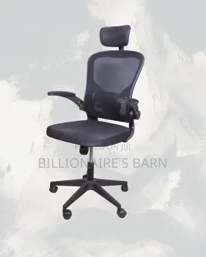 Minimal Grey Ergonomic Office Chair — Easy to Clean