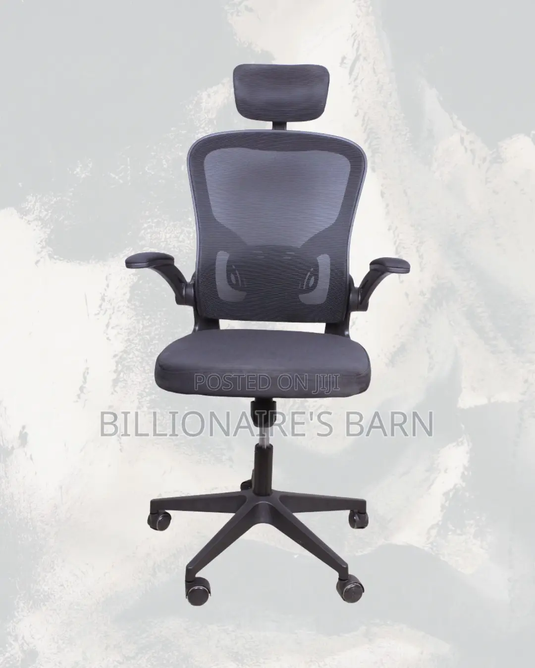 Minimal Grey Ergonomic Office Chair — Easy to Clean