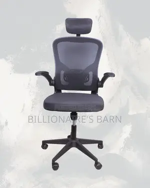 Minimal Grey Ergonomic Office Chair — Easy to Clean