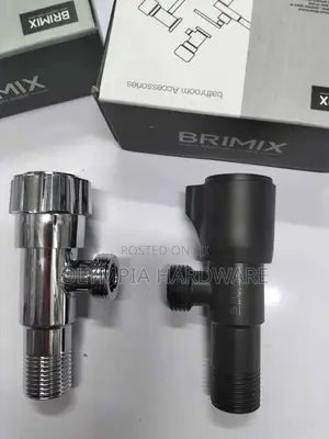 Brimix Angle Valve (Silver and Black)
