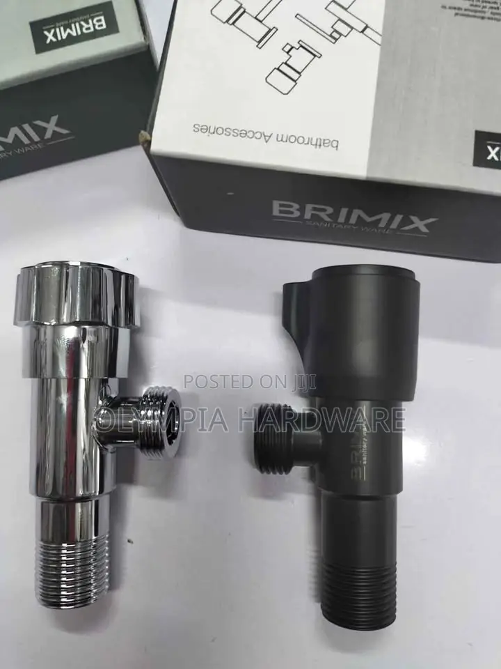 Brimix Angle Valve (Silver and Black)