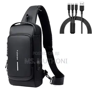 Anti Theft Sling Bag, Usb Charging Sport Sling Anti-Theft Shoulder Bag