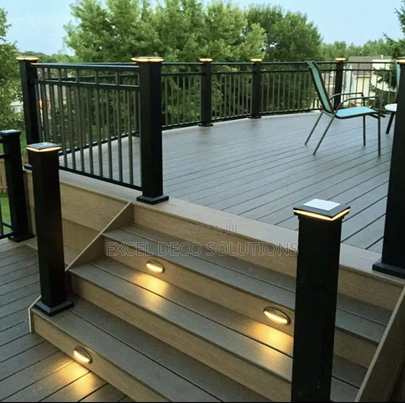 Durable WPC Decking for Balcony, Patio Pool Areas