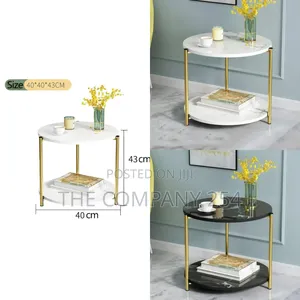 Round Square Slides Home Office Coffee Table