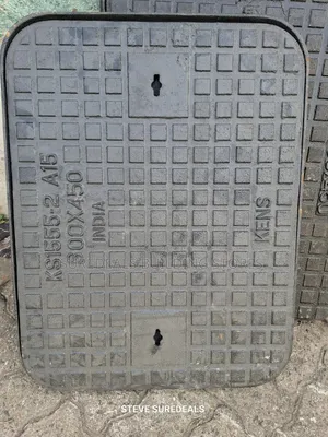 Manhole Cover, Cast Iron, Solid Top, Single Seal, 600mm X 450mm, A15