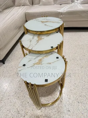 Three Ni 1 Executive Marble Nesting Coffee Table