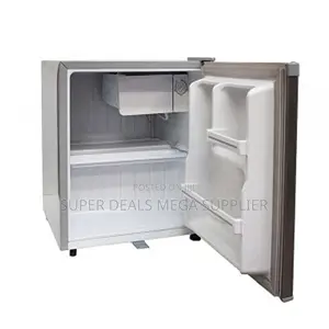 Quiet 50 Litres Compact Mini Fridge Energy Efficient Lockable Silver