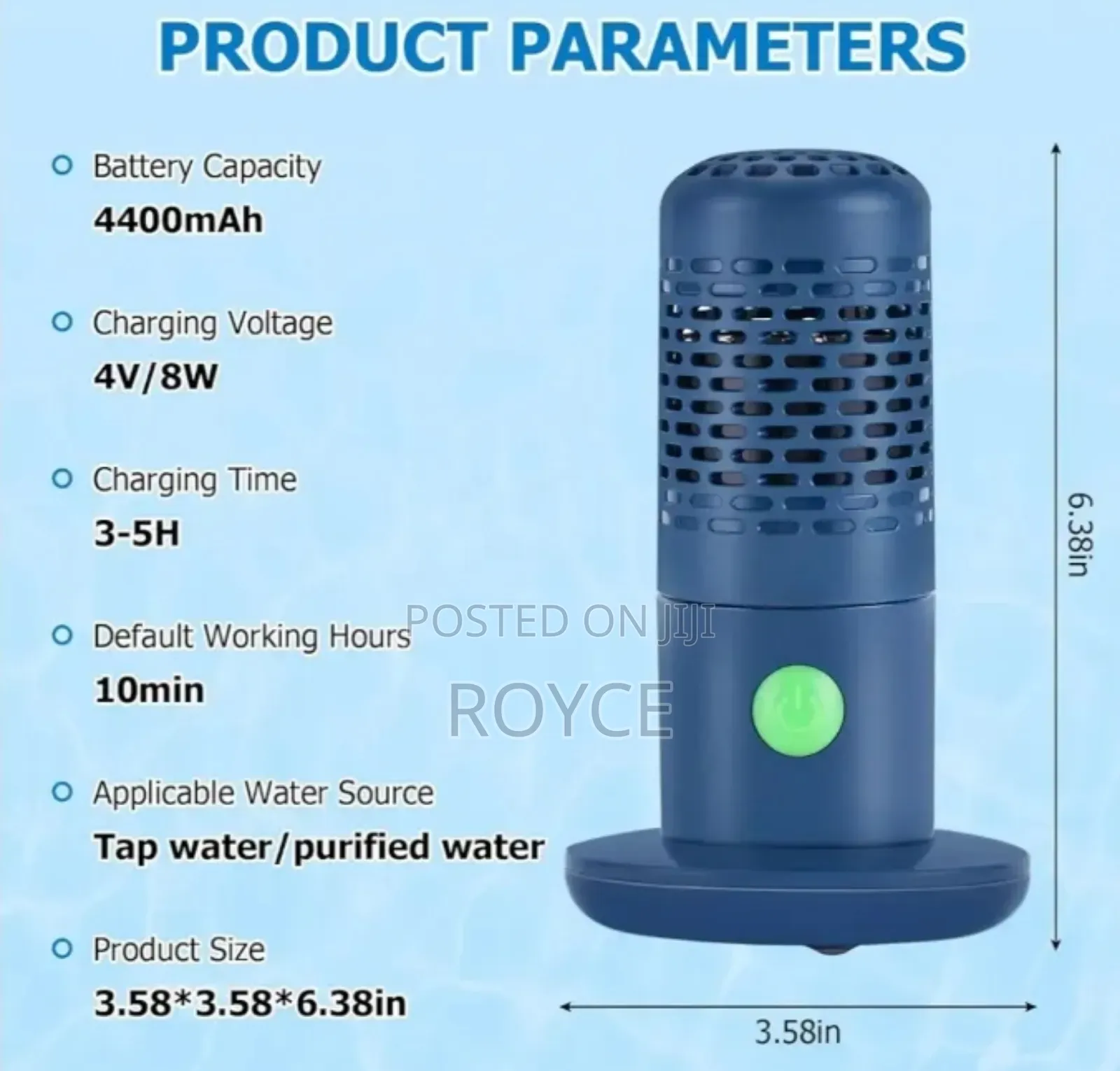 Portable Food Fruit Cleaner Purifier