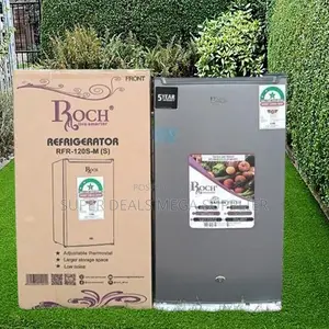 Roch Silver Single Door Refrigerator | Led Light, Quiet, Durable